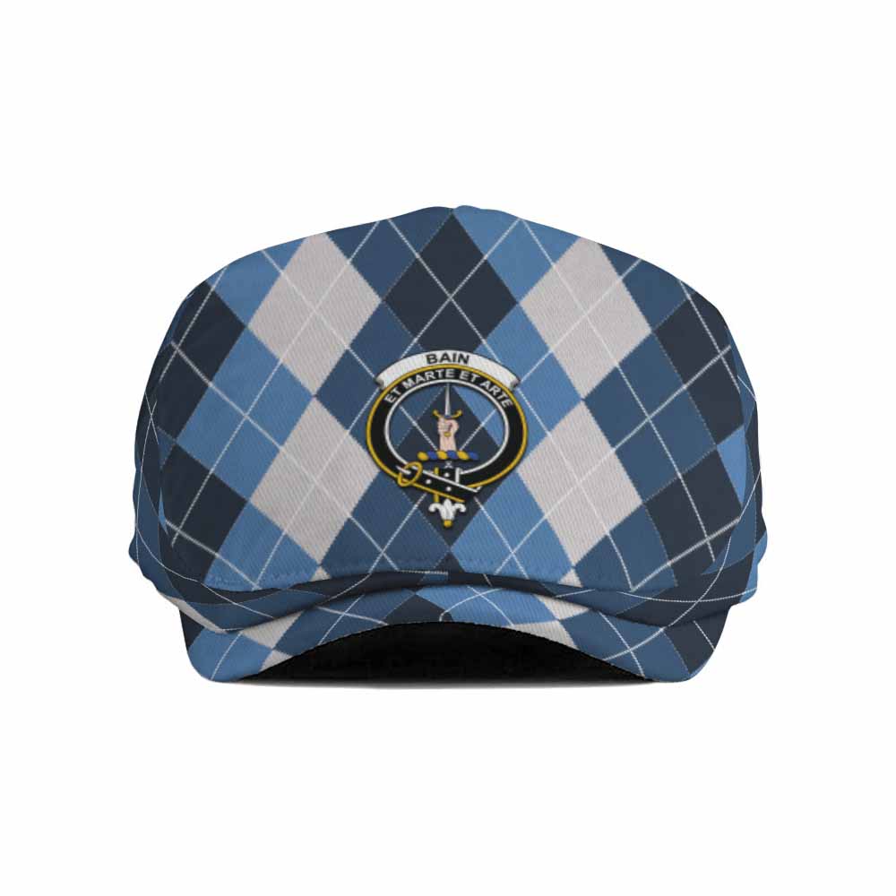 Bain Scottish Family Crest Flat Cap, Jeff Cap Scotland National Argyle Classic Style - Tartan Vibes Clothing