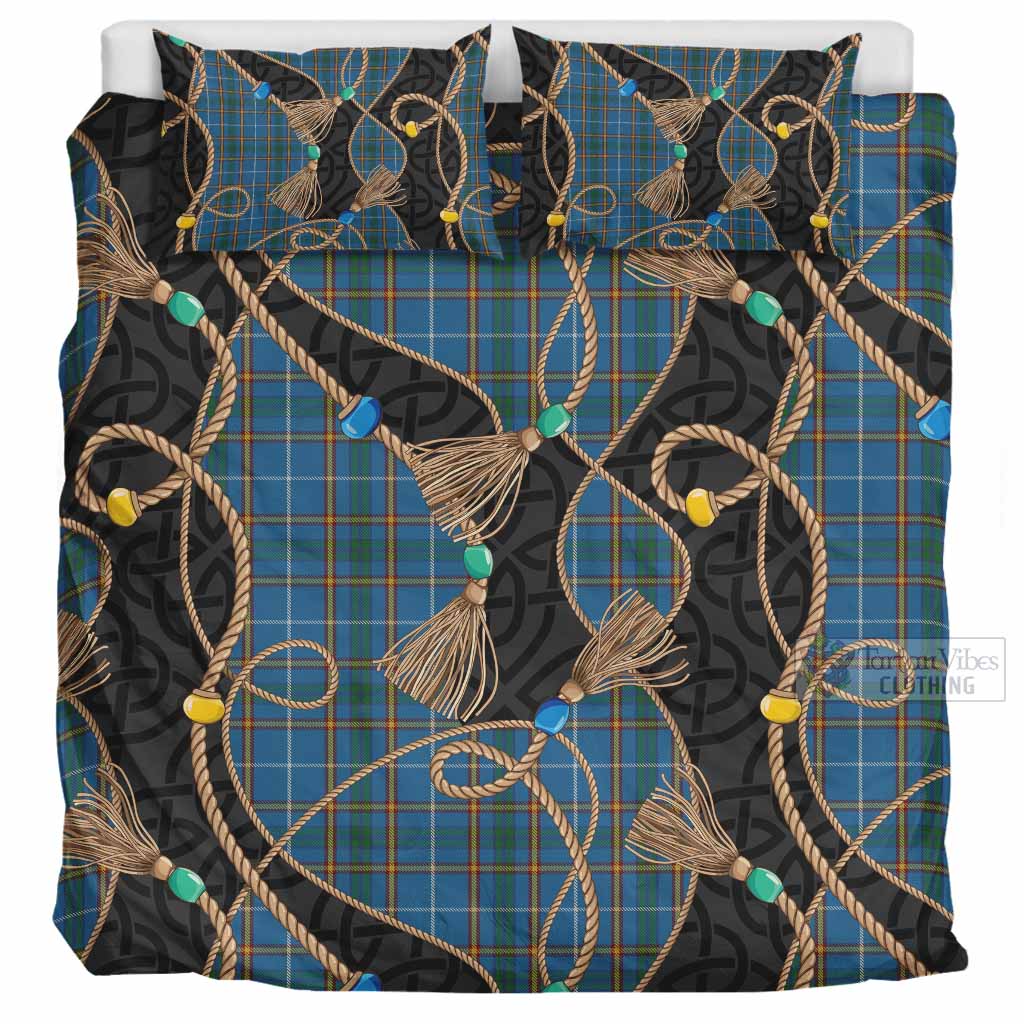 Bain Scottish Tartan Twisted Ropes Stylized Bedding Set UK Bedding Set UK Super King 104*94 inch - Tartan Vibes Clothing