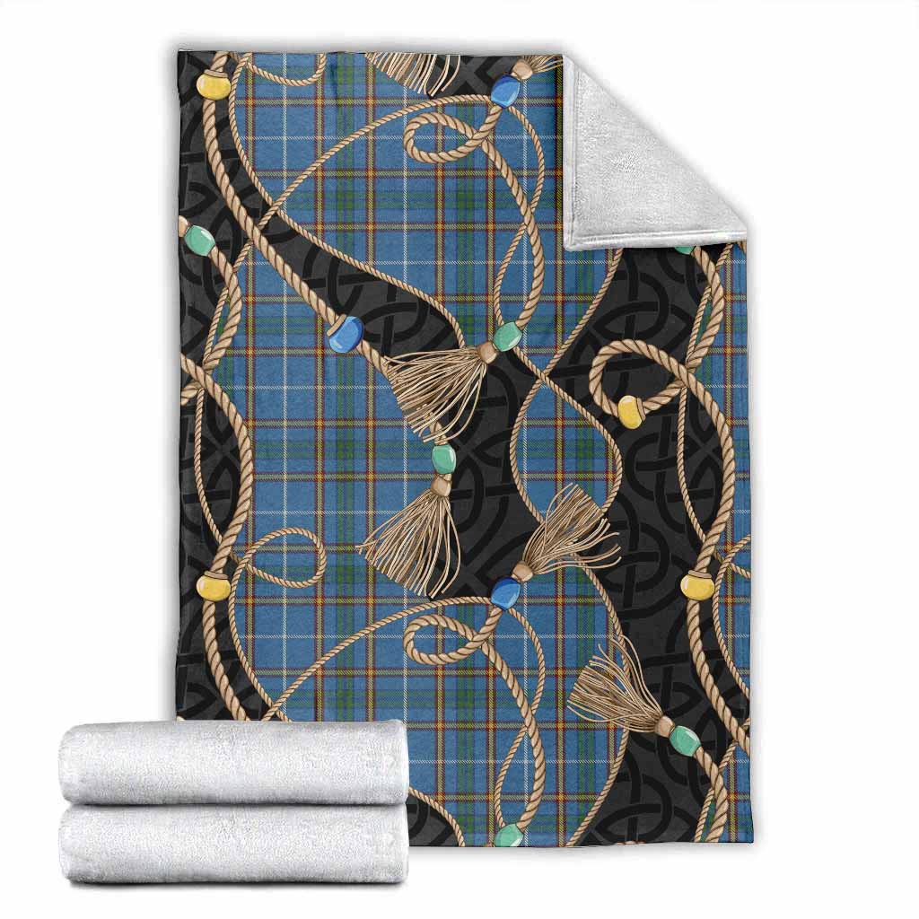 Bain Scottish Tartan Twisted Ropes Stylized Blanket X-Large 59 x 79 inches 150 x 200 cm - Tartan Vibes Clothing