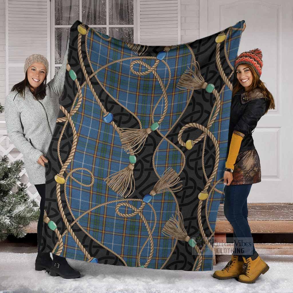 Bain Scottish Tartan Twisted Ropes Stylized Blanket - Tartan Vibes Clothing