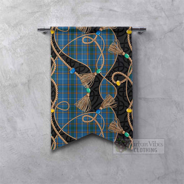Bain Scottish Tartan Twisted Ropes Stylized Gonfalon Fishtail - Tartan Vibes Clothing