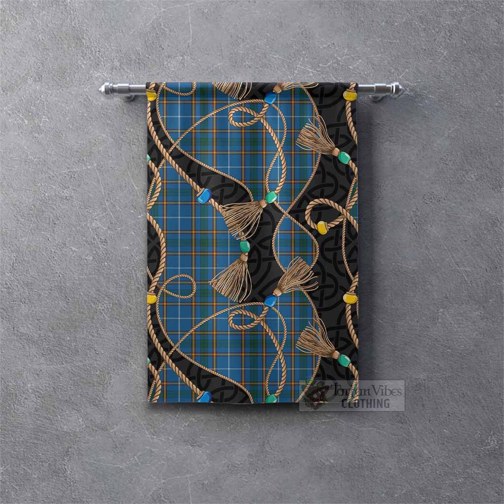 Bain Scottish Tartan Twisted Ropes Stylized Gonfalon Rectangle - Tartan Vibes Clothing