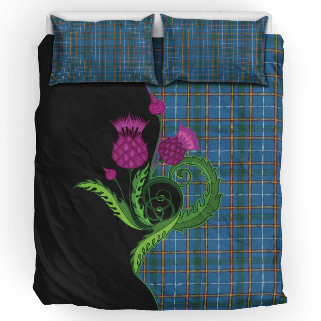 Bain Tartan Bedding Set Traditional Scottish Thistle UK Bedding Set UK King 91*87 inch - Tartan Vibes Clothing
