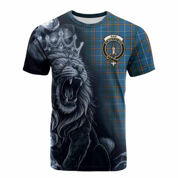Bain Tartan Cotton T-shirt Roaring Lion Heritage