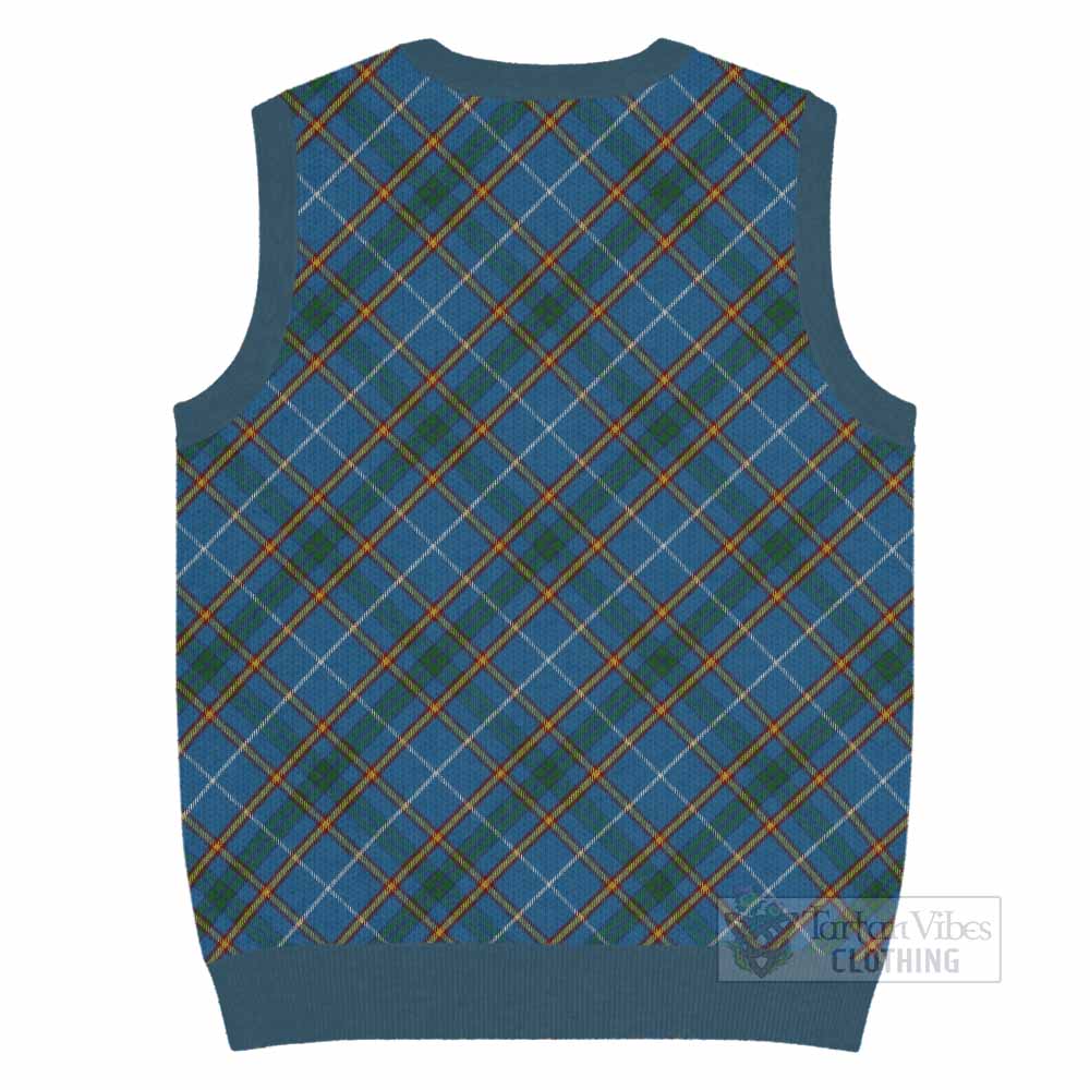 Bain Tartan  Knitted V-Neck Vest Cross Style