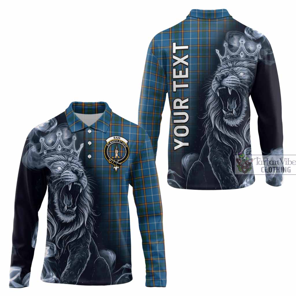 Bain Tartan Long Sleeve Polo Shirt Roaring Lion Heritage