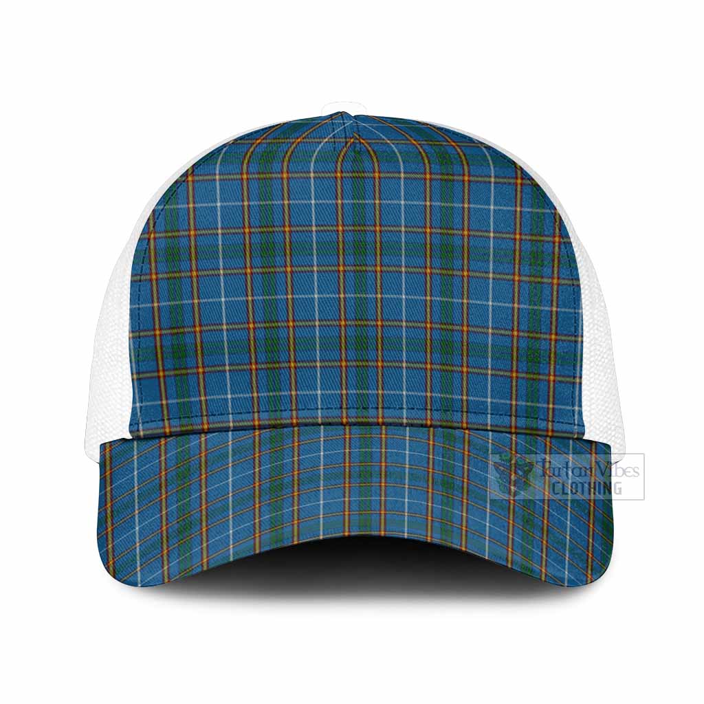 Bain Tartan Mesh Trucker Cap One Size (Adjustable) White - Tartan Vibes Clothing