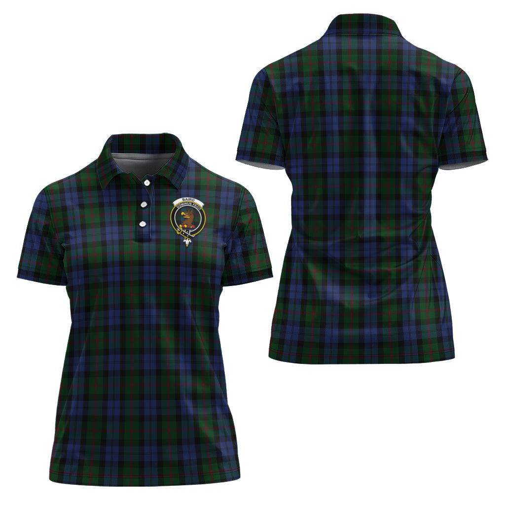 Baird Tartan Polo Shirt with Family Crest For Women Women - Tartanvibesclothing