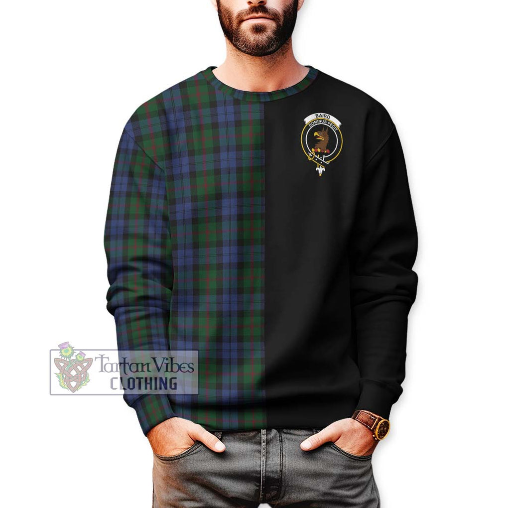 Baird Tartan Sweatshirt with Family Crest and Half Of Me Style Unisex - Tartanvibesclothing Shop
