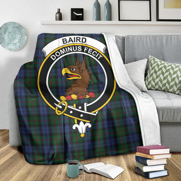 Baird Tartan Blanket with Family Crest