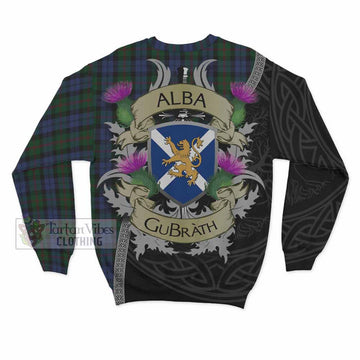 Baird Tartan Family Crest Sweatshirt Lion Rampant Royal Thistle Shield Celtic Inspired