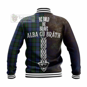 Baird Tartan Family Crest Baseball Jacket Alba Gu Brath Be Brave Lion Ancient Style
