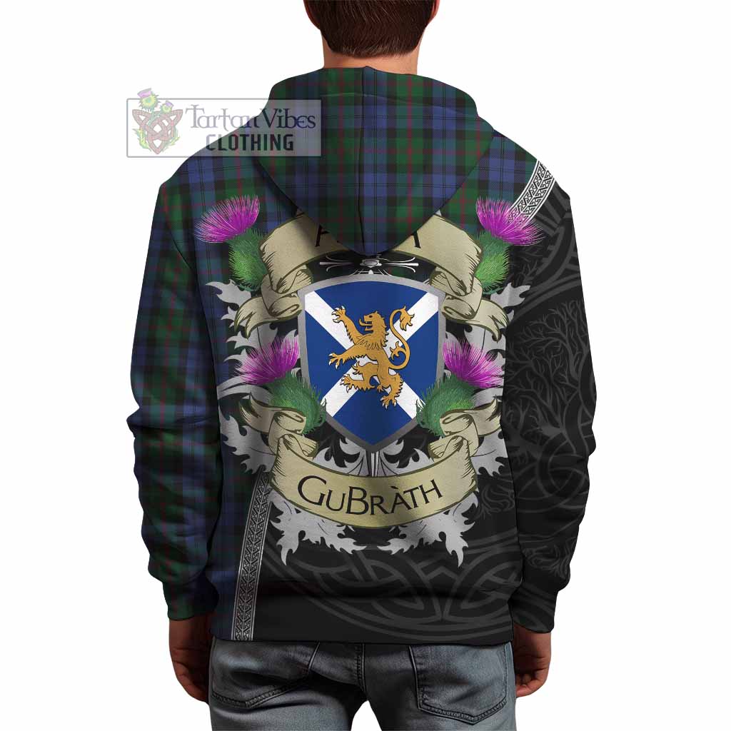 Tartan Vibes Clothing Baird Tartan Family Crest Hoodie Lion Rampant Royal Thistle Shield Celtic Inspired