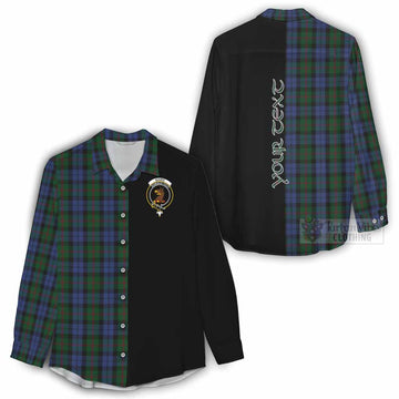 Tartan Vibes Clothing Baird Tartan Women's Casual Shirt with Family Crest and Half Of Me Style