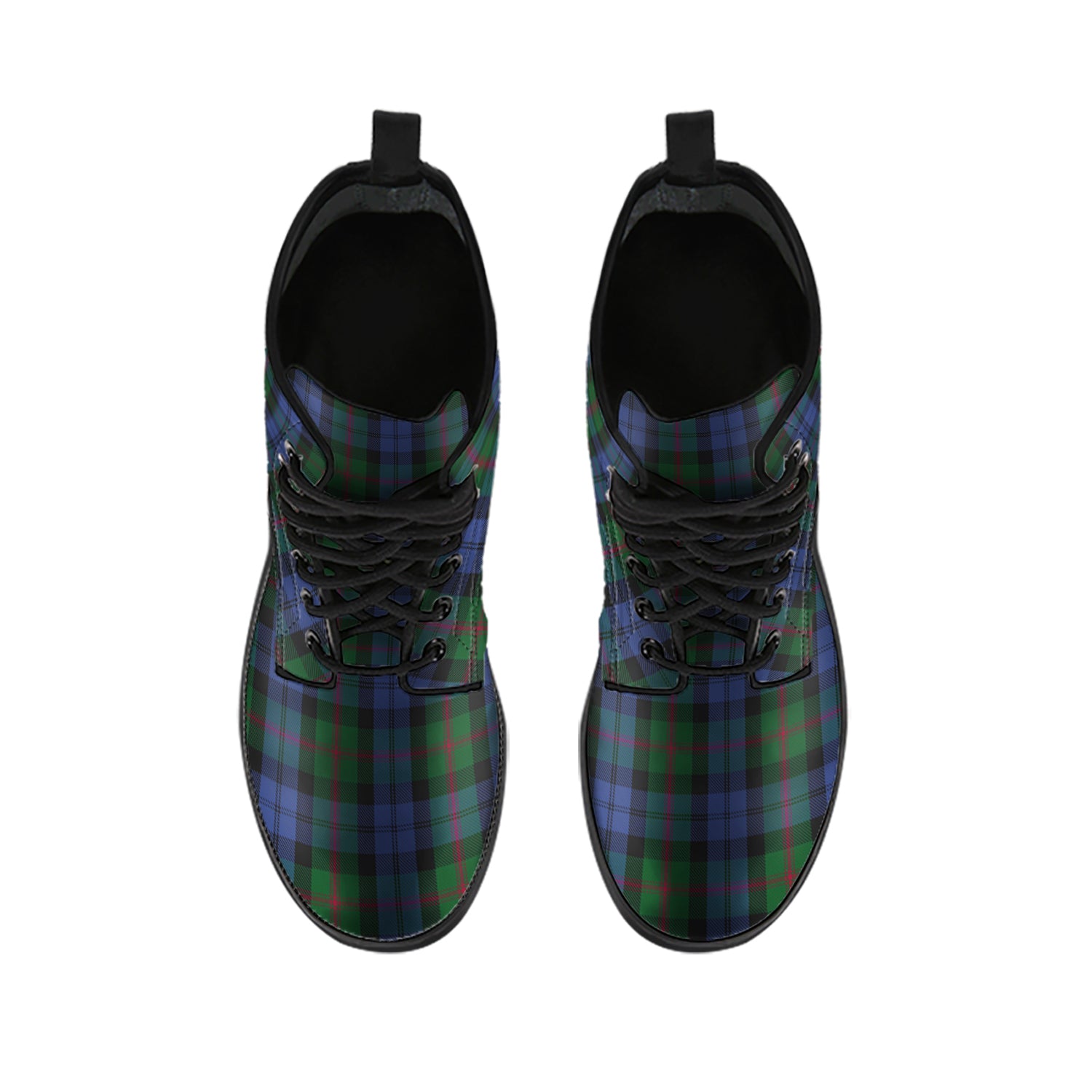 Baird Tartan Leather Boots - Tartanvibesclothing