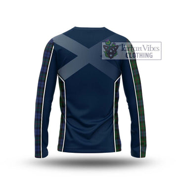 Baird Tartan Long Sleeve T-Shirt with Family Crest and Lion Rampant Vibes Sport Style - Tartan Vibes Clothing