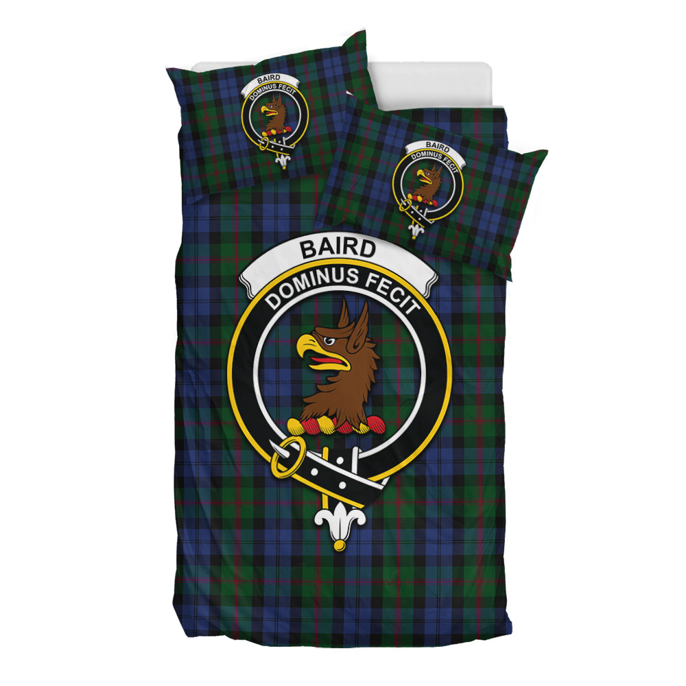 Baird Tartan Bedding Set with Family Crest - Tartan Vibes Clothing