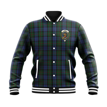 Baird Tartan Baseball Jacket with Family Crest