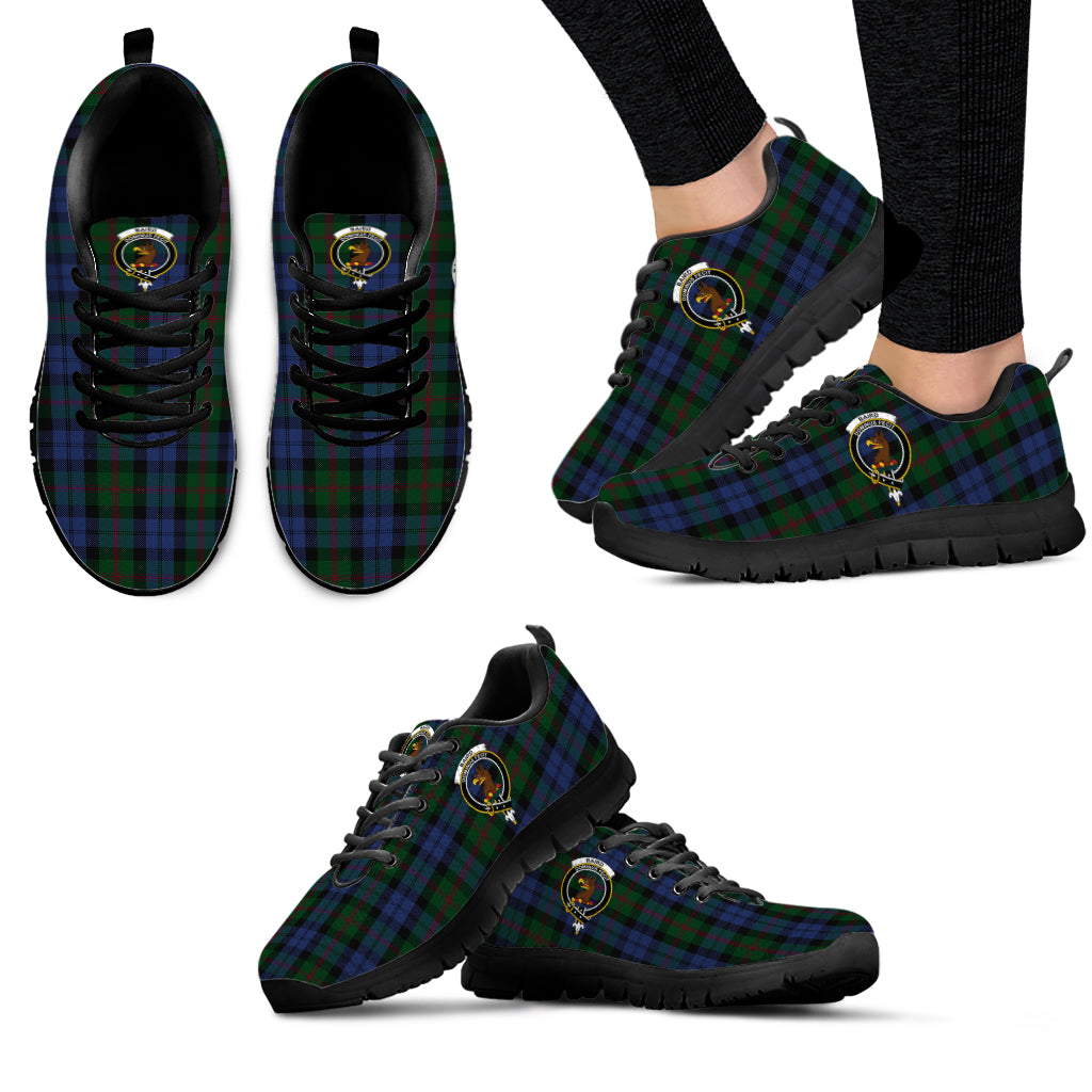 Baird Tartan Sneakers with Family Crest - Tartan Vibes Clothing
