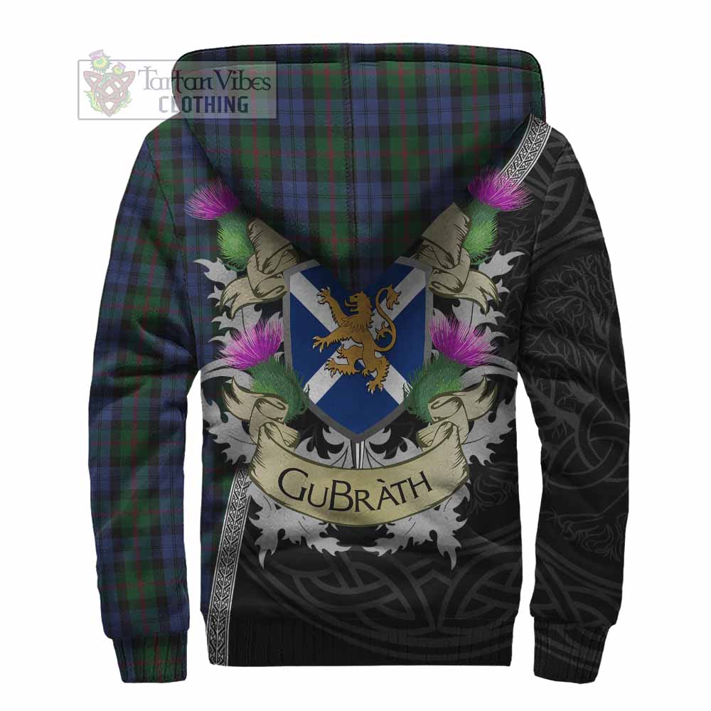 Tartan Vibes Clothing Baird Tartan Family Crest Sherpa Hoodie Lion Rampant Royal Thistle Shield Celtic Inspired