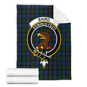 Baird Tartan Blanket with Family Crest