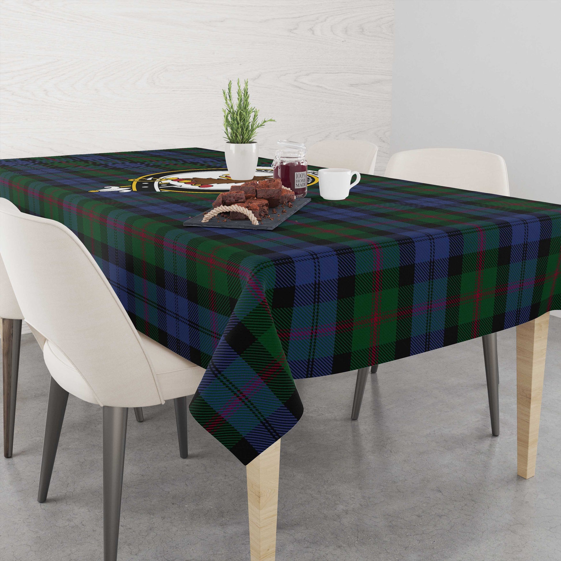 Baird Tatan Tablecloth with Family Crest - Tartanvibesclothing