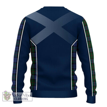 Baird Tartan Knitted Sweater with Family Crest and Lion Rampant Vibes Sport Style - Tartan Vibes Clothing