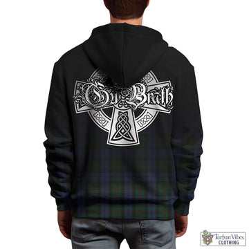 Baird Tartan Hoodie Featuring Alba Gu Brath Family Crest Celtic Inspired