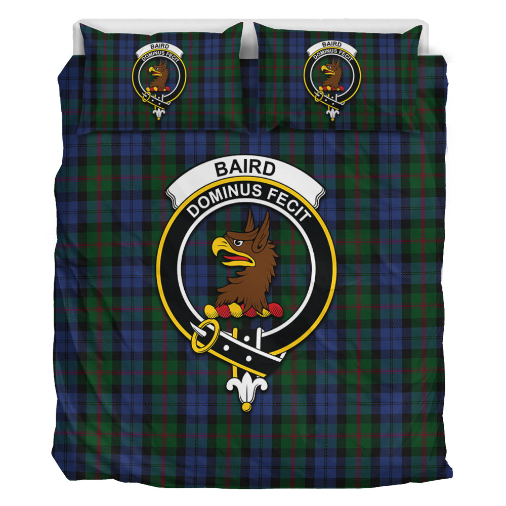 Baird Tartan Bedding Set with Family Crest - Tartan Vibes Clothing