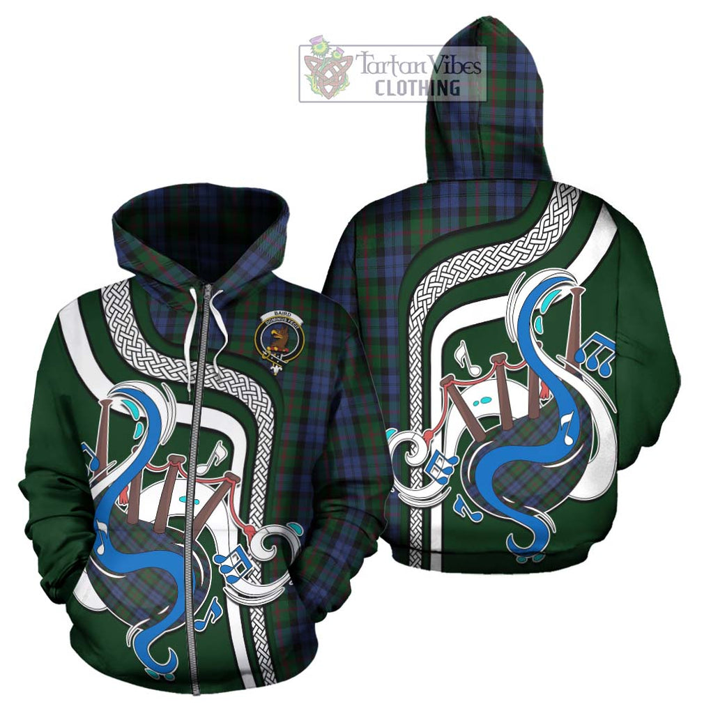 Baird Tartan Hoodie with Epic Bagpipe Style - Tartanvibesclothing Shop