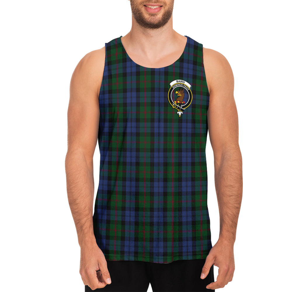 Baird Tartan Mens Tank Top with Family Crest - Tartanvibesclothing