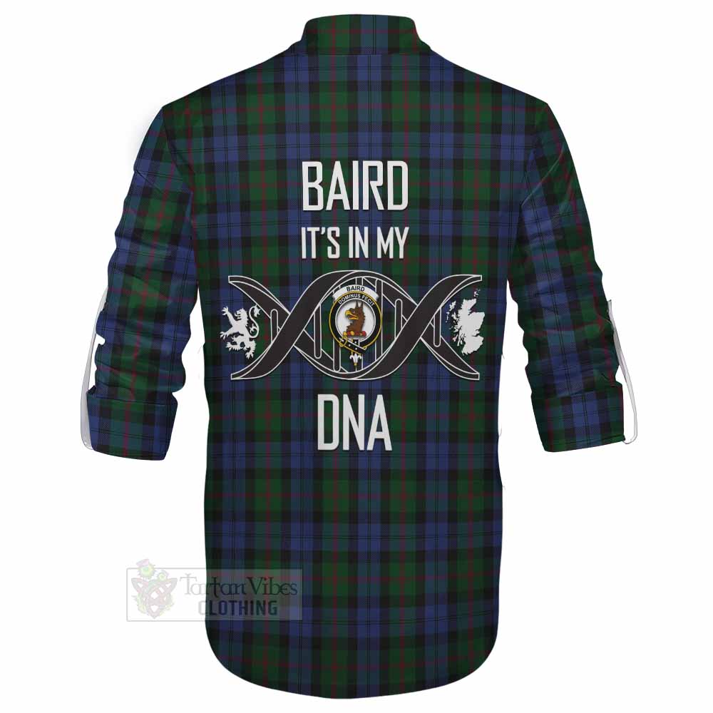 Tartan Vibes Clothing Baird Tartan Ghillie Kilt Shirt with Family Crest DNA In Me Style