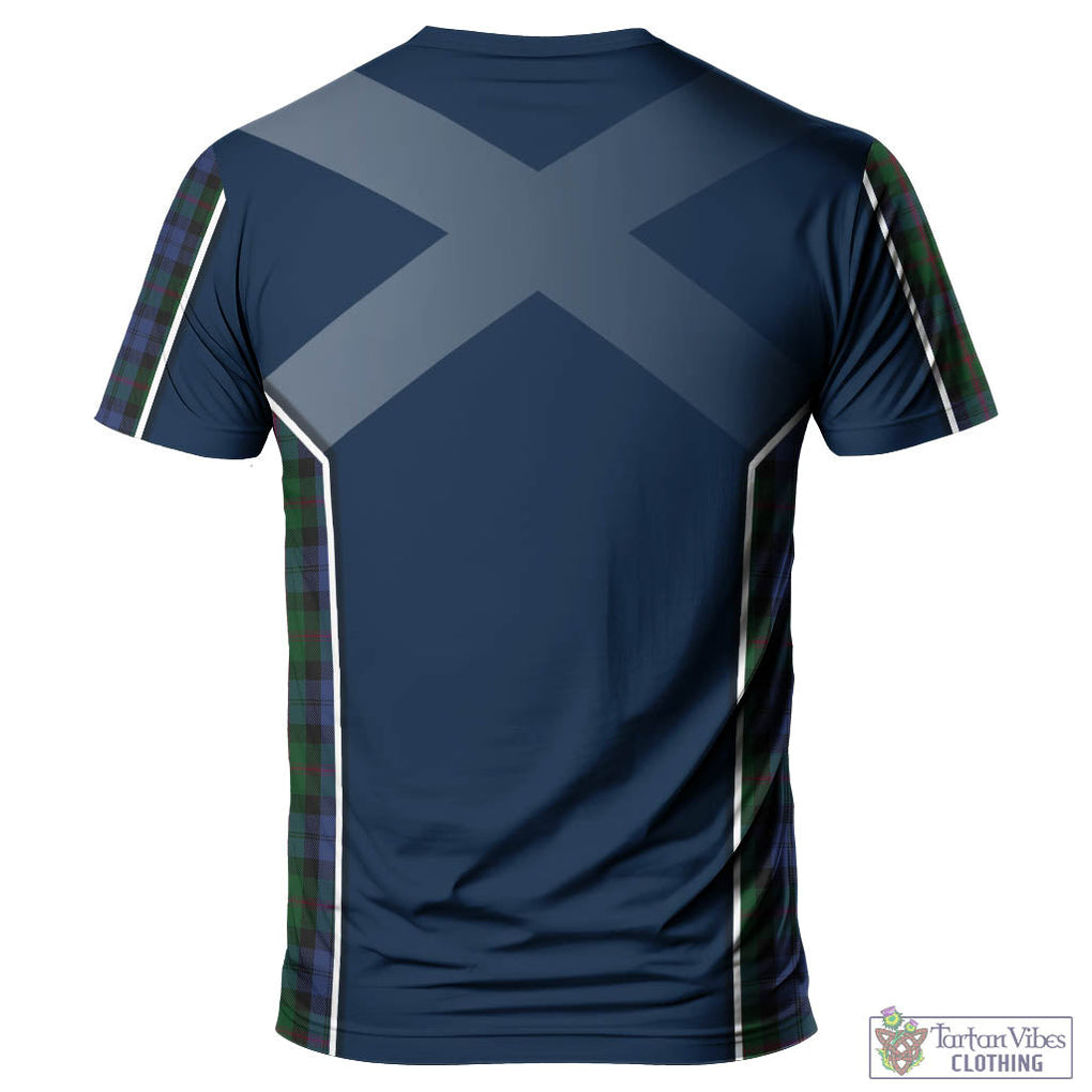 Tartan Vibes Clothing Baird Tartan T-Shirt with Family Crest and Lion Rampant Vibes Sport Style