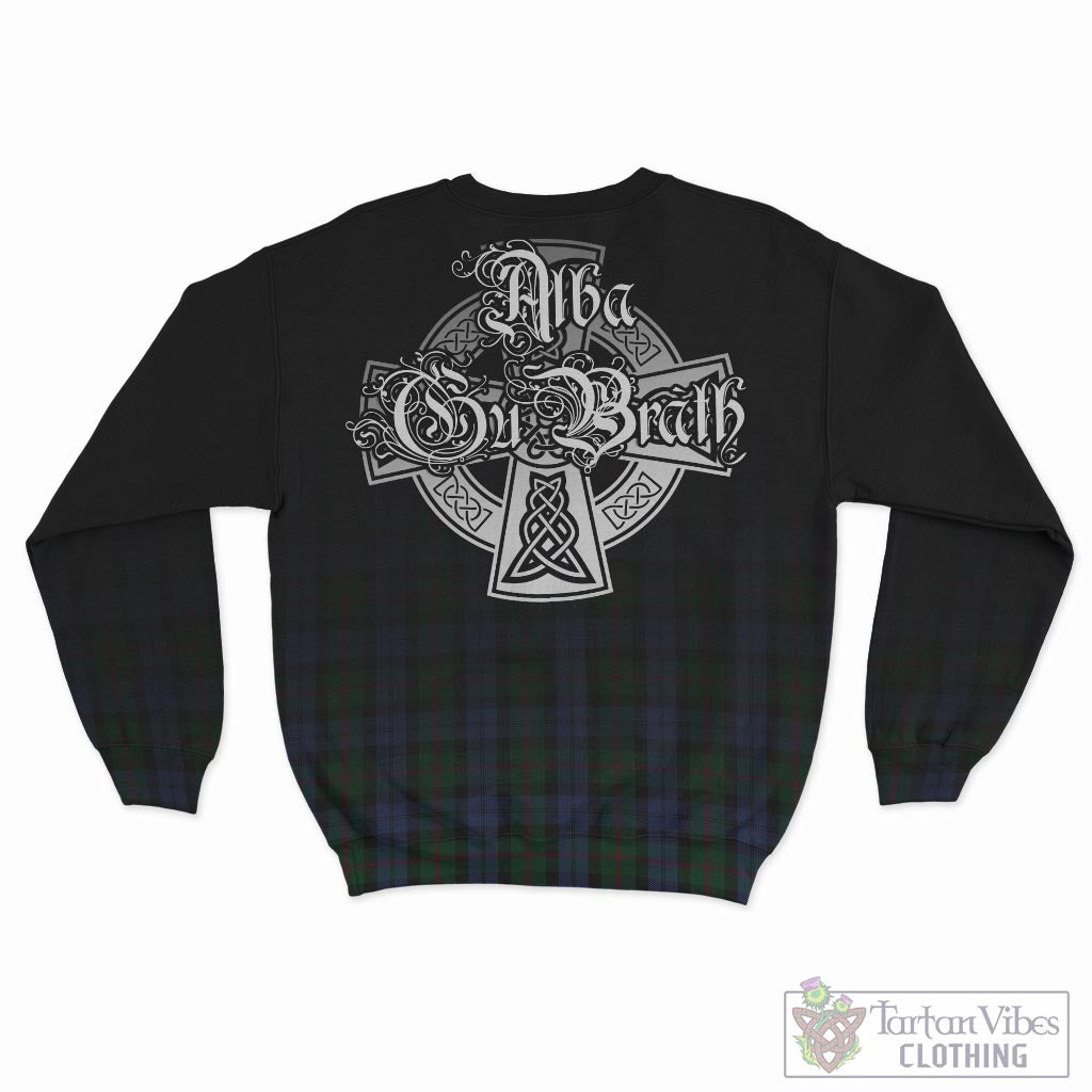 Tartan Vibes Clothing Baird Tartan Sweatshirt Featuring Alba Gu Brath Family Crest Celtic Inspired