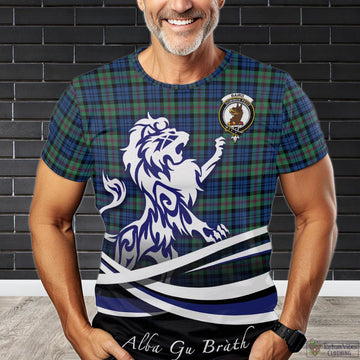 Baird Ancient Tartan T-Shirt with Alba Gu Brath Regal Lion Emblem