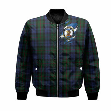 Baird Clan Crest In Me Tartan Bomber Jacket Scotland Flag Style
