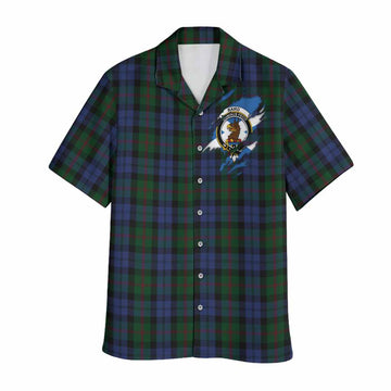 Baird Clan Crest In Me Tartan Hawaiian Shirt Scotland Flag Style