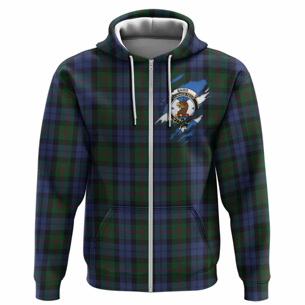 Baird Clan Crest In Me Tartan Hoodie Scotland Flag Style