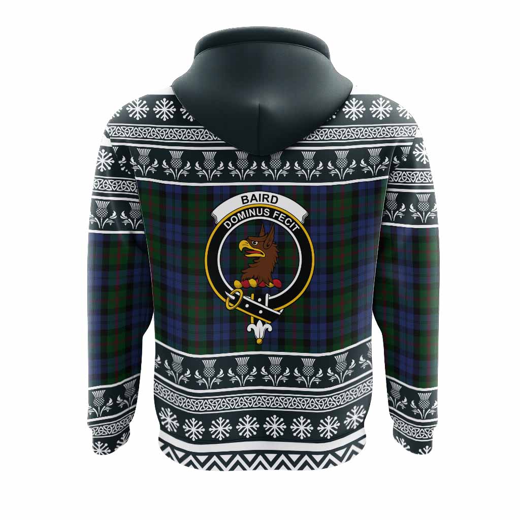 Baird Clan Tartan Christmas Hoodie with Family Crest - Tartan Vibes Clothing