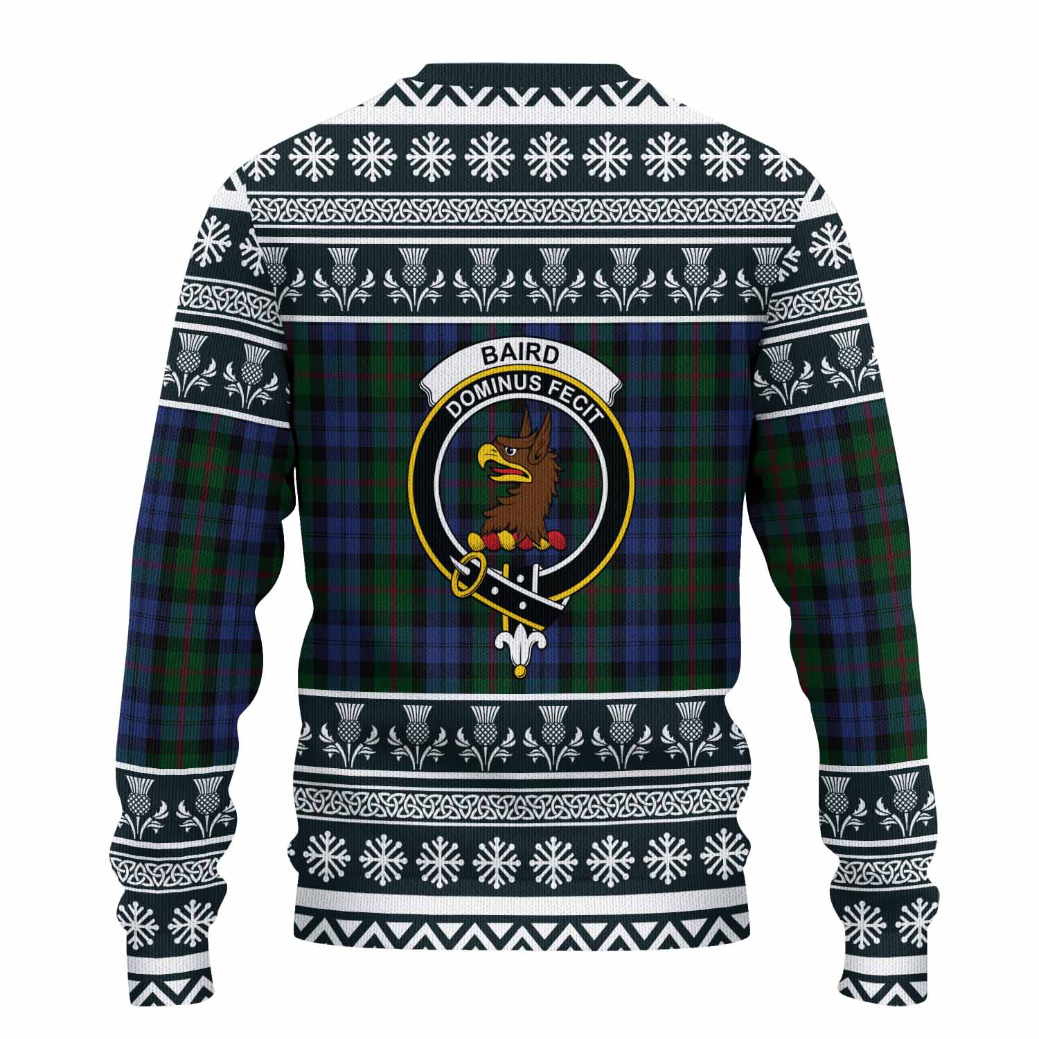 Baird Clan Tartan Christmas Ugly Sweater with Family Crest - Tartan Vibes Clothing
