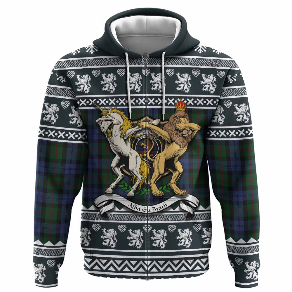 Baird Clan Tartan Crest Christmas Hoodie Coat of Arms Funny Style - Tartan Vibes Clothing