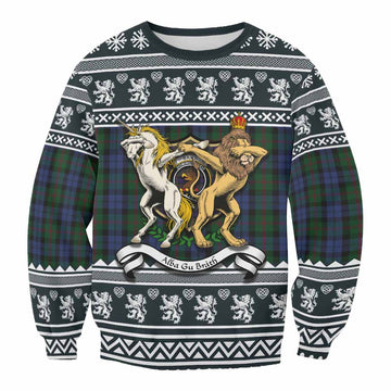 Baird Clan Tartan Crest Christmas Sweatshirt Coat of Arms Funny Style