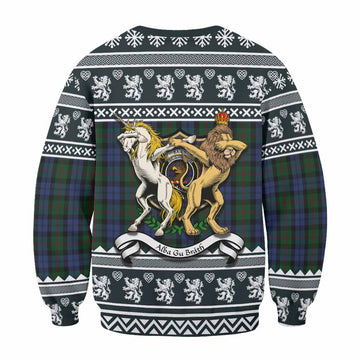 Baird Clan Tartan Crest Christmas Sweatshirt Coat of Arms Funny Style
