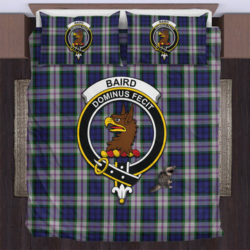 Baird Dress Tartan Bedding Set with Family Crest