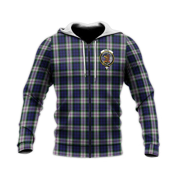 Baird Dress Tartan Knitted Hoodie with Family Crest
