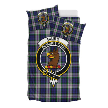 Baird Dress Tartan Bedding Set with Family Crest