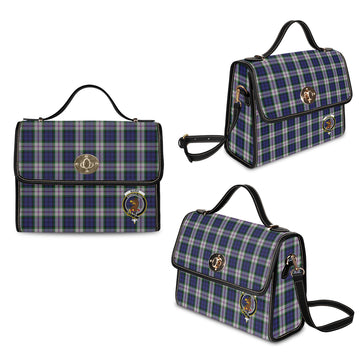 baird-dress-tartan-leather-strap-waterproof-canvas-bag-with-family-crest