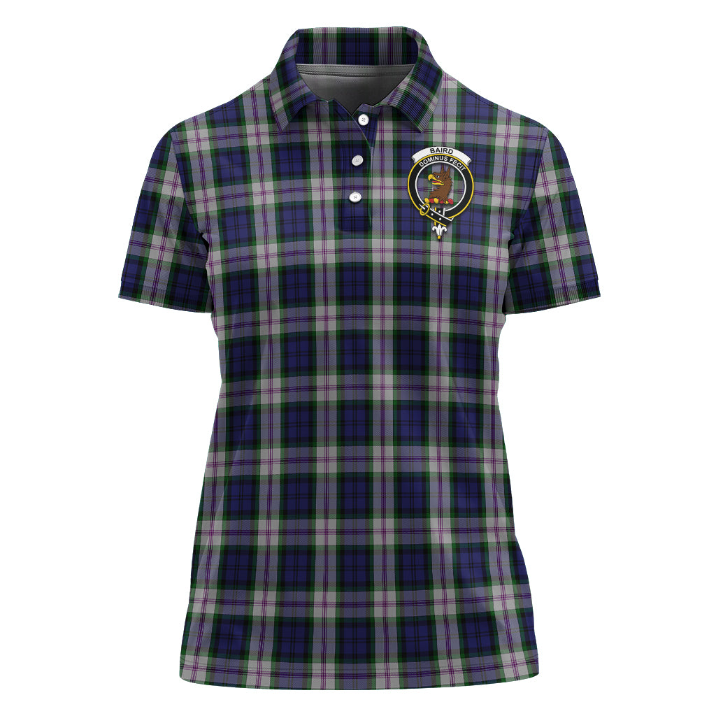 Baird Dress Tartan Polo Shirt with Family Crest For Women - Tartanvibesclothing