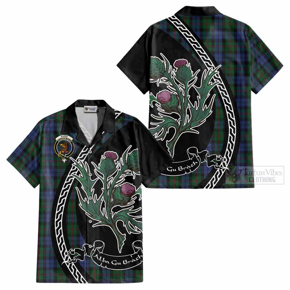 Baird Family Crest Tartan Cotton Hawaiian Shirt Alba Thistle Inspired - Tartan Vibes Clothing