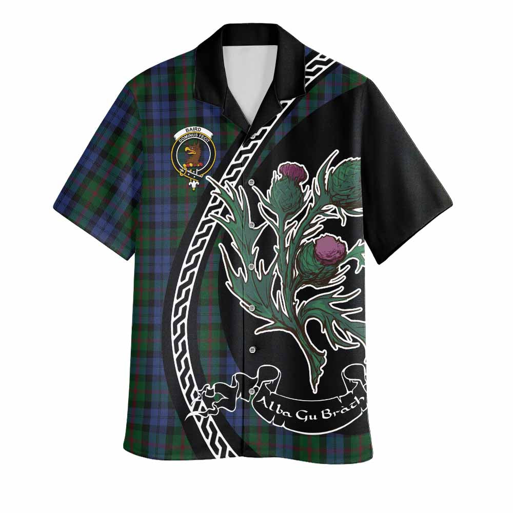 Baird Family Crest Tartan Hawaiian Shirt Alba Thistle Inspired - Tartan Vibes Clothing